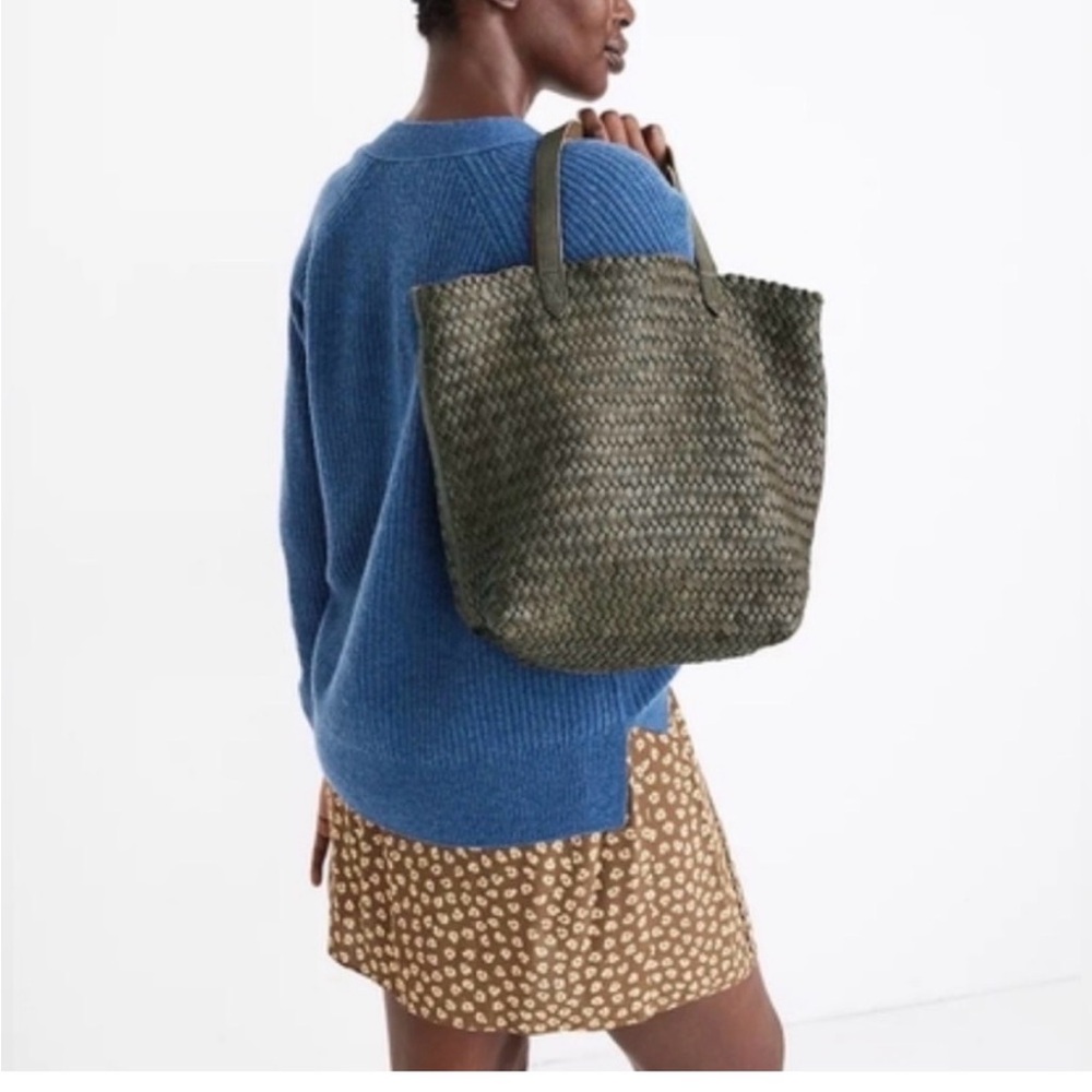 Madewell Transport Tote Olive Woven